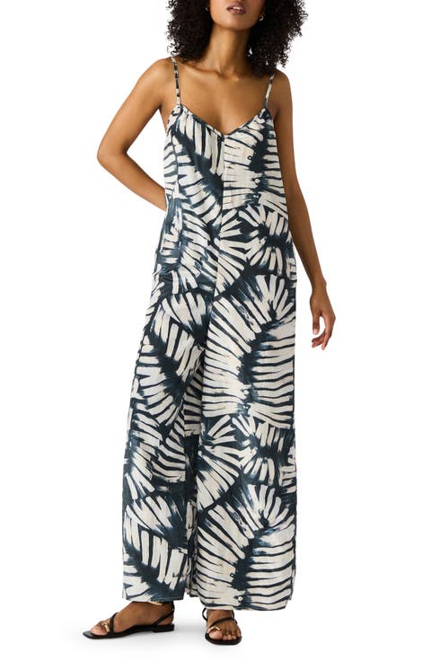 Desdemona Printed Crinkled Jumpsuit