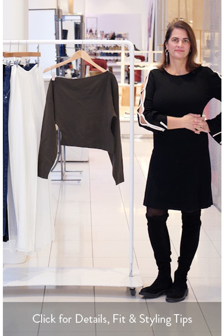 Chenelle Asymmetric Off the Shoulder Sweater video