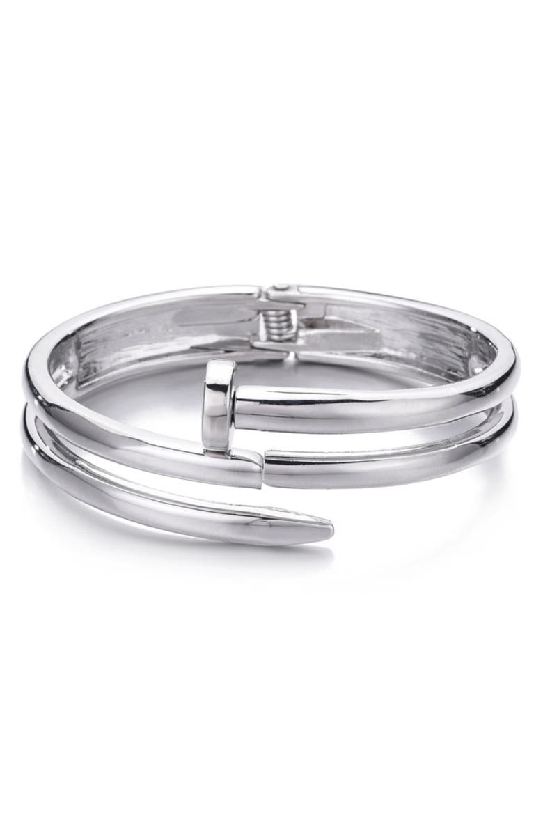 Adornia Set of 2 Nail & Hammer Assorted Bracelets, Alternate, color, Silver