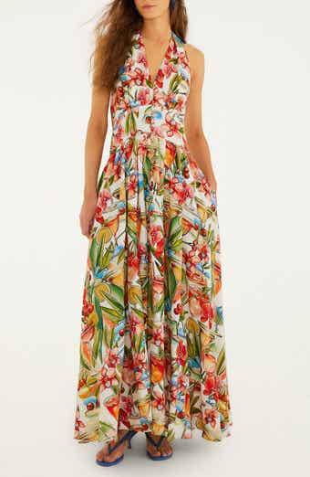 Cocktail Halter Maxi Dress