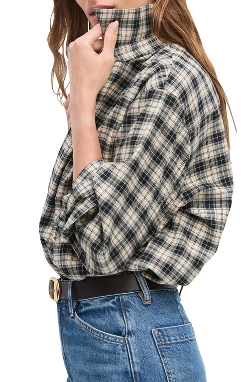 Favorite Daughter The Manor Cotton Button-up Shirt In Black