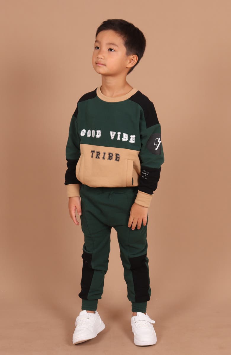 TINY TRIBE Kids' Good Vibe Sweatshirt, Alternate, color, 