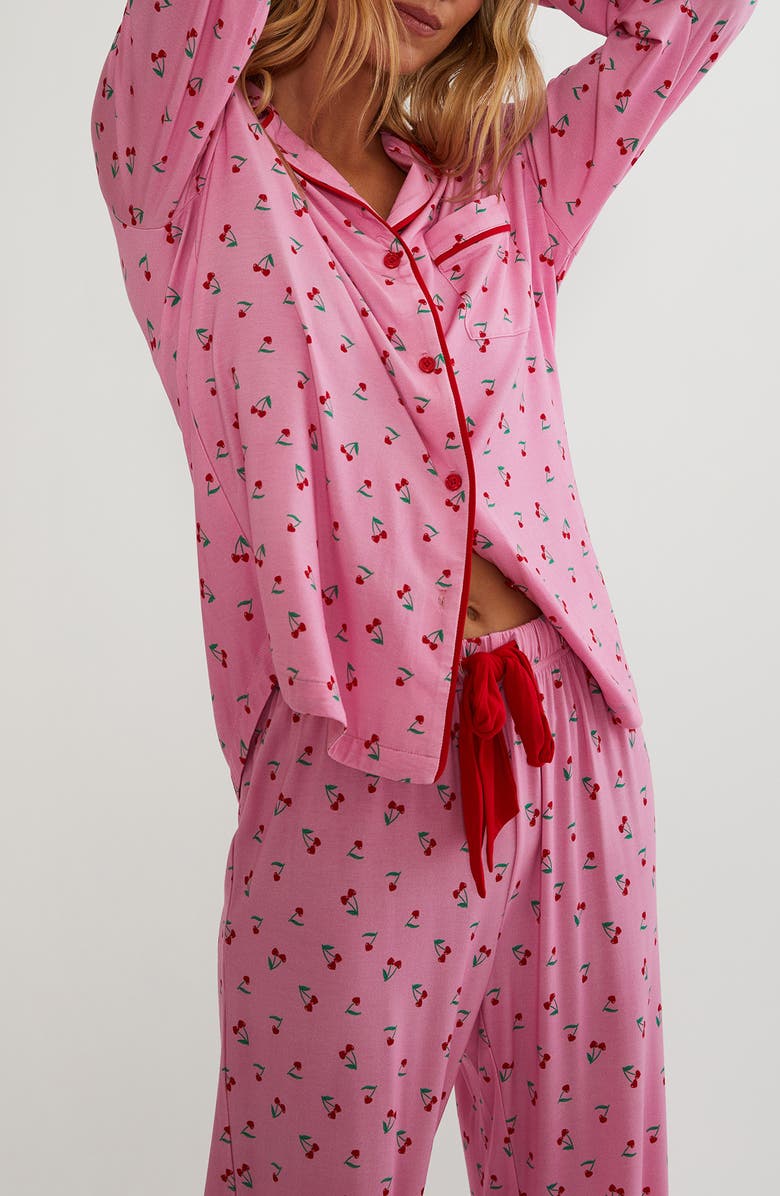 Beach Riot Livvy & Connie Pajamas, Alternate, color, Mon Cheri