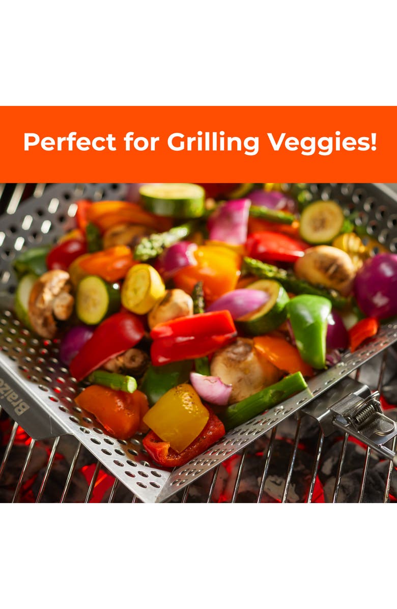 Braize Heavy Duty Grill Basket, Alternate, color, Grey