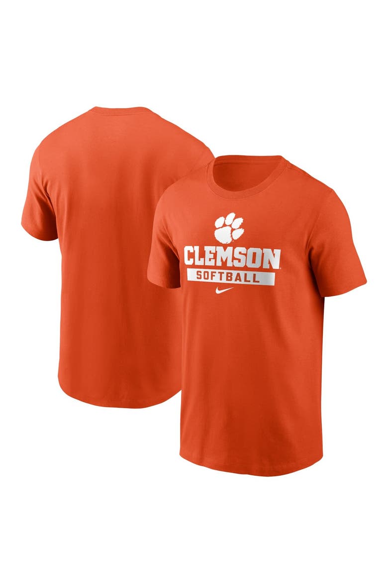 Men's Nike Orange Clemson Tigers Softball T-Shirt, Main, color, Orange