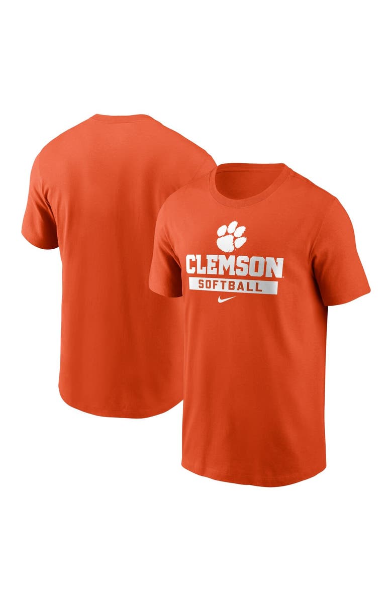 Nike Men's Nike Orange Clemson Tigers Softball T-Shirt, Main, color, Orange