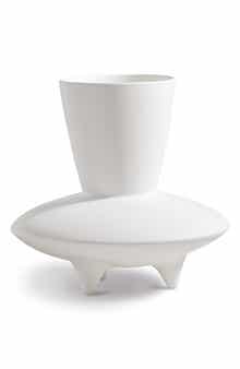Pacific White Stoneware Vase