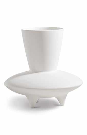 Pacific White Stoneware Vase