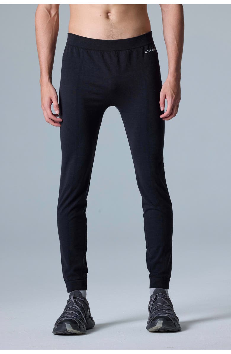 COZY ZERO Tech Merino Base Layer Slim Fit Jogger, Main, color, Black
