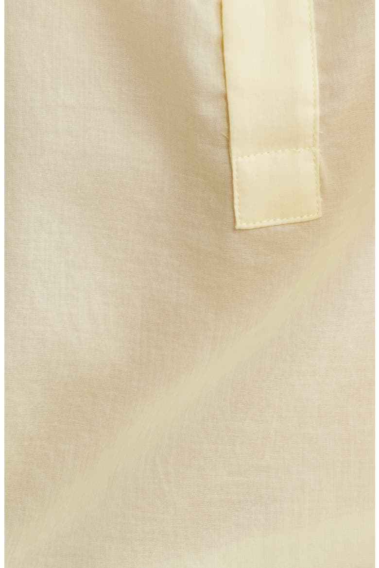 Long Sleeve Pleat Woven Top, Alternate, color, BUTTER YELLOW SHEER