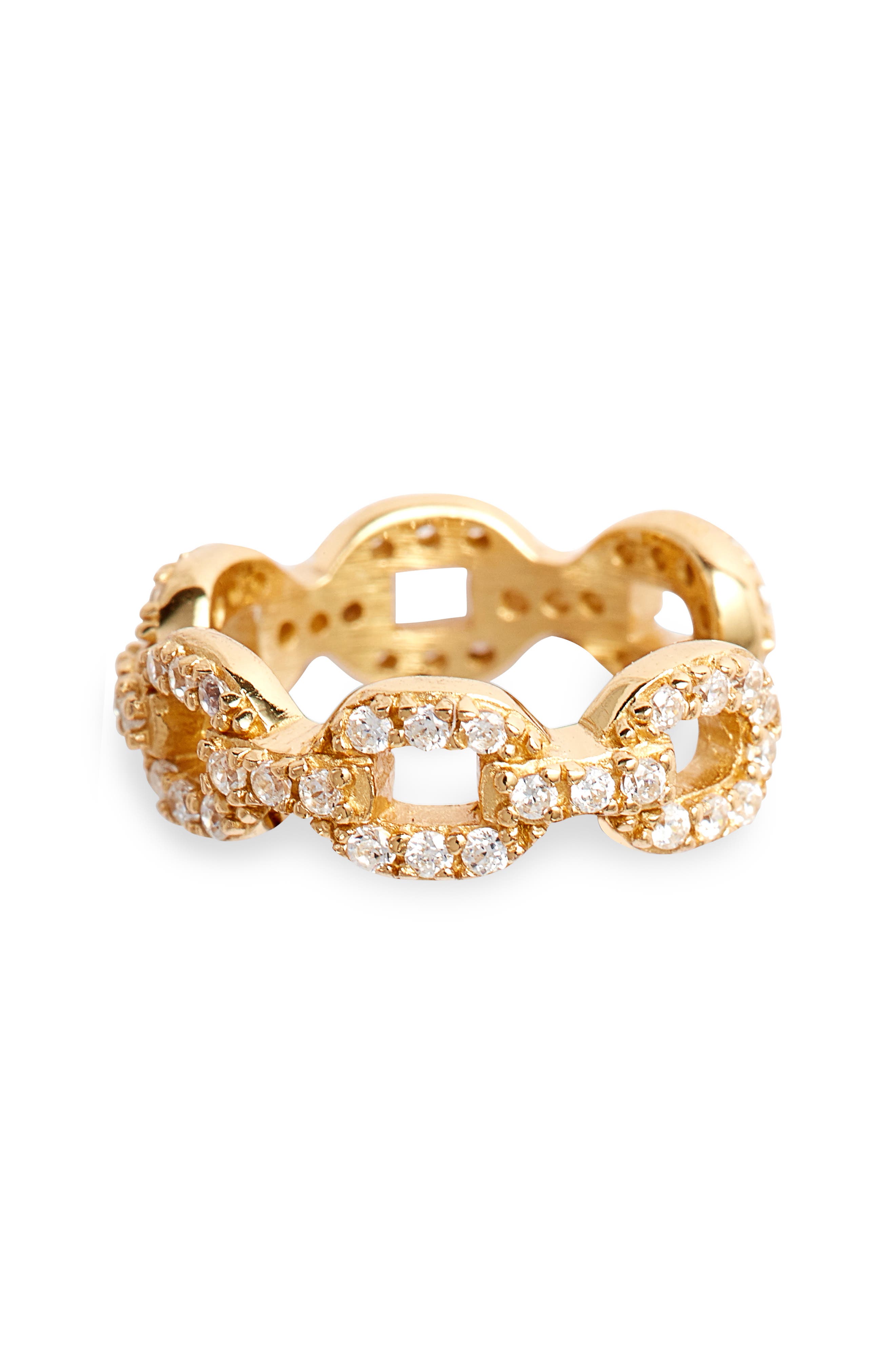 Argento Vivo Sterling Silver Single Pavé Chain Ear Cuff (Women) | Nordstrom