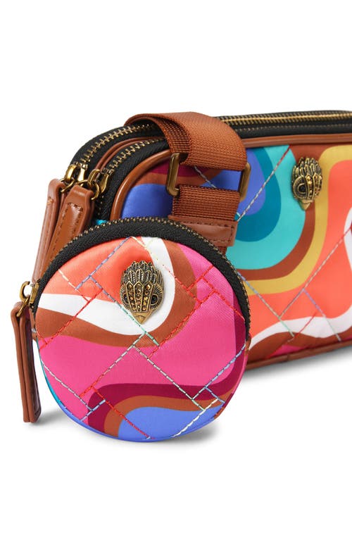 Kurt Geiger London Small Quilted Camera Crossbody Bag In Multicolored