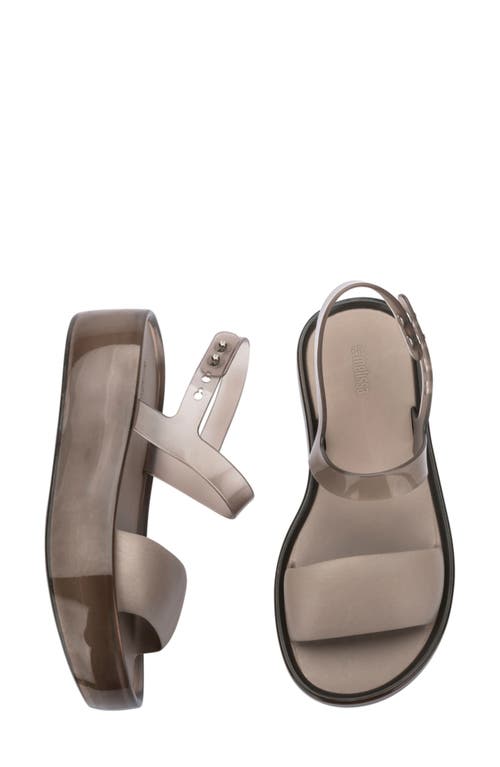 Melissa Float Slingback Platform Sandal In Beige