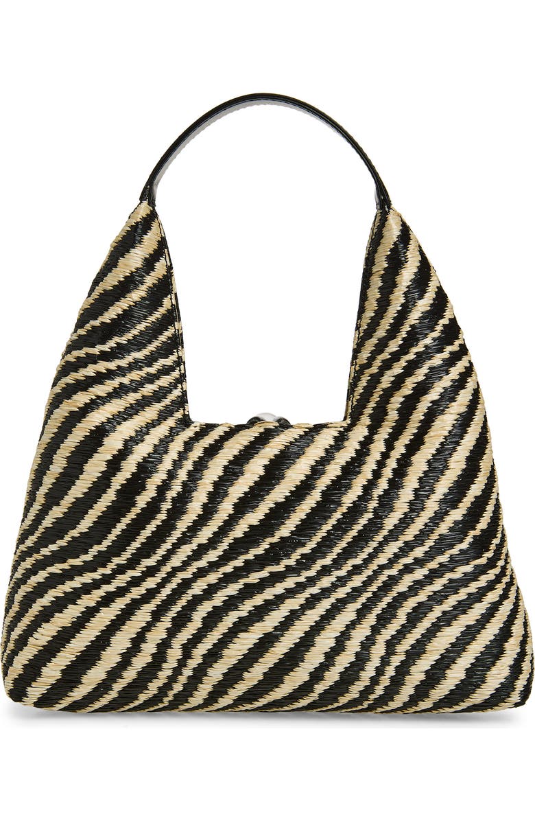 Marni Mini Stripe Top Handle Bag, Alternate, color, 00N99 Black