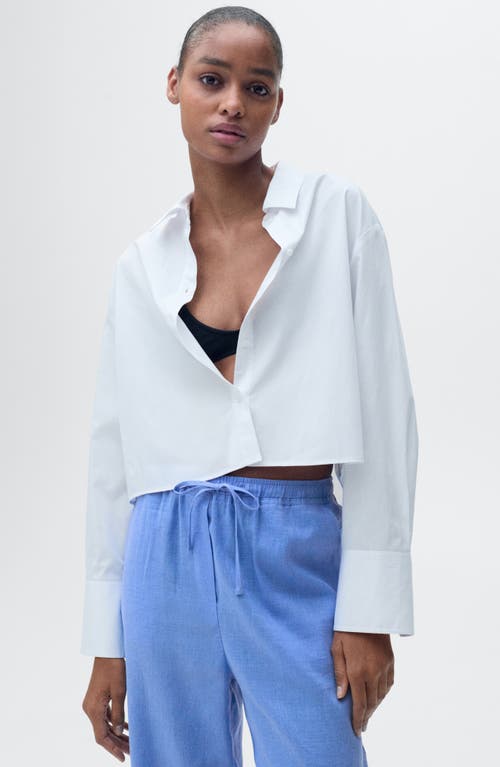 Mango Linen Drawstring Pants In Blue