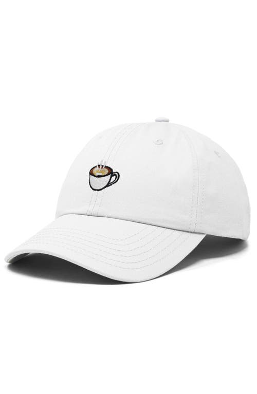 Dalix Cappuccino Embroidered Casual Cap In White