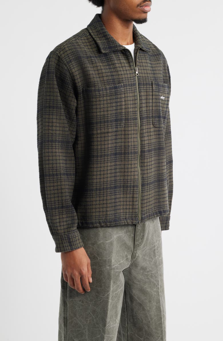 Obey Parker Cotton Zip-Up Shirt Jacket, Alternate, color, Rosin Multi