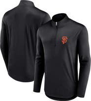FANATICS Men's Fanatics Branded Black San Francisco Giants Quarterback Quarter-Zip Top