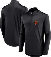 FANATICS Men's Fanatics Branded Black San Francisco Giants Quarterback Quarter-Zip Top