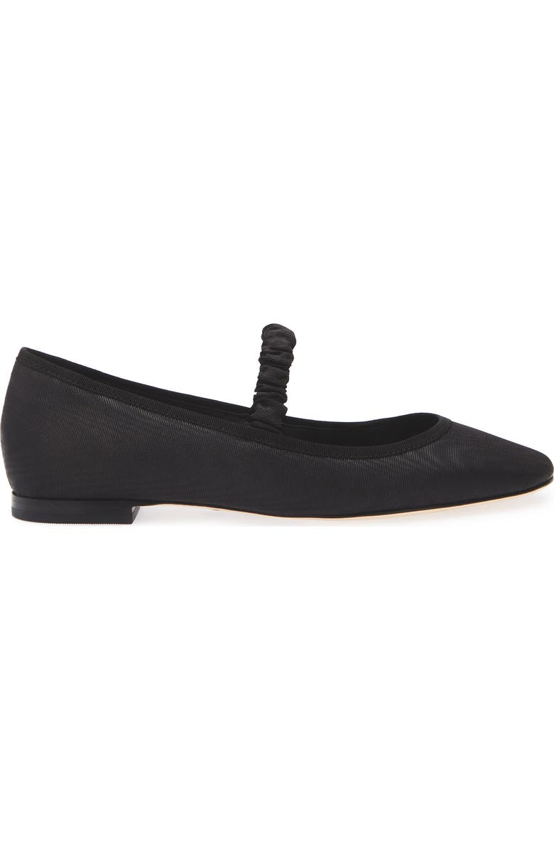PAIGE Jolie Scrunch Strap Flat, Alternate, color, Black