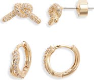Nordstrom Set of 2 Stud & Huggie Hoop Earrings