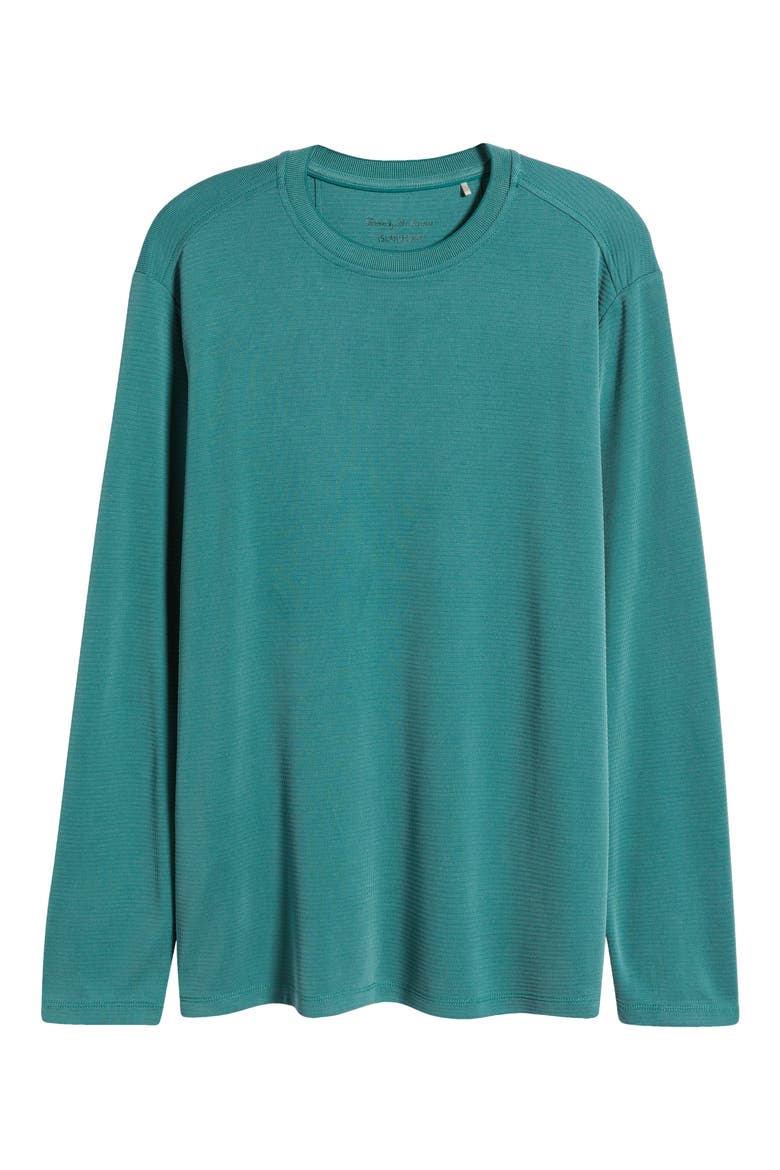 Coastal Crest Long Sleeve Performance T-Shirt, Alternate, color, MYRTLE GREEN