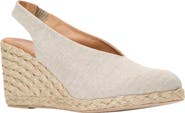 André Assous Pamala Slingback Espadrille Platform Wedge Pump