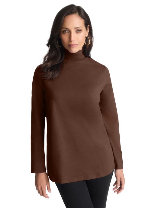 Long Sleeve Mockneck Tee (Plus Available)