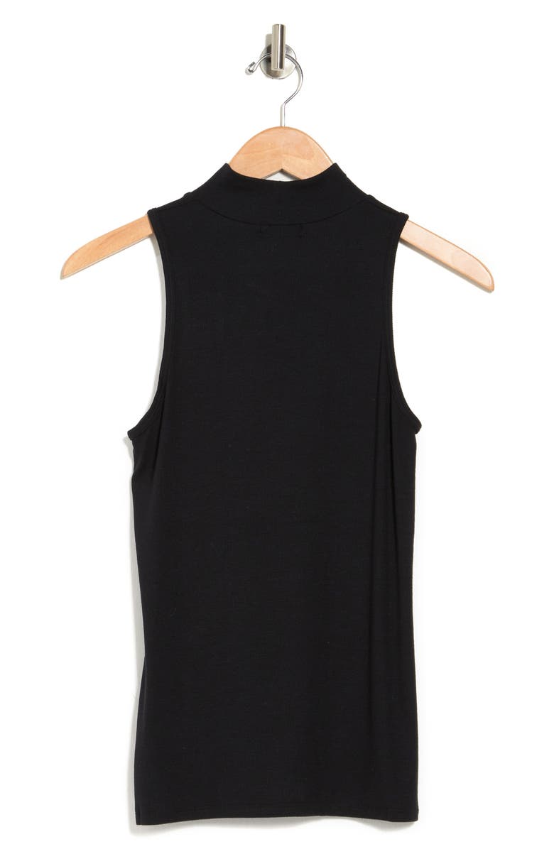ATM Anthony Thomas Melillo Rib Mock Neck Sleeveless Top, Alternate, color,