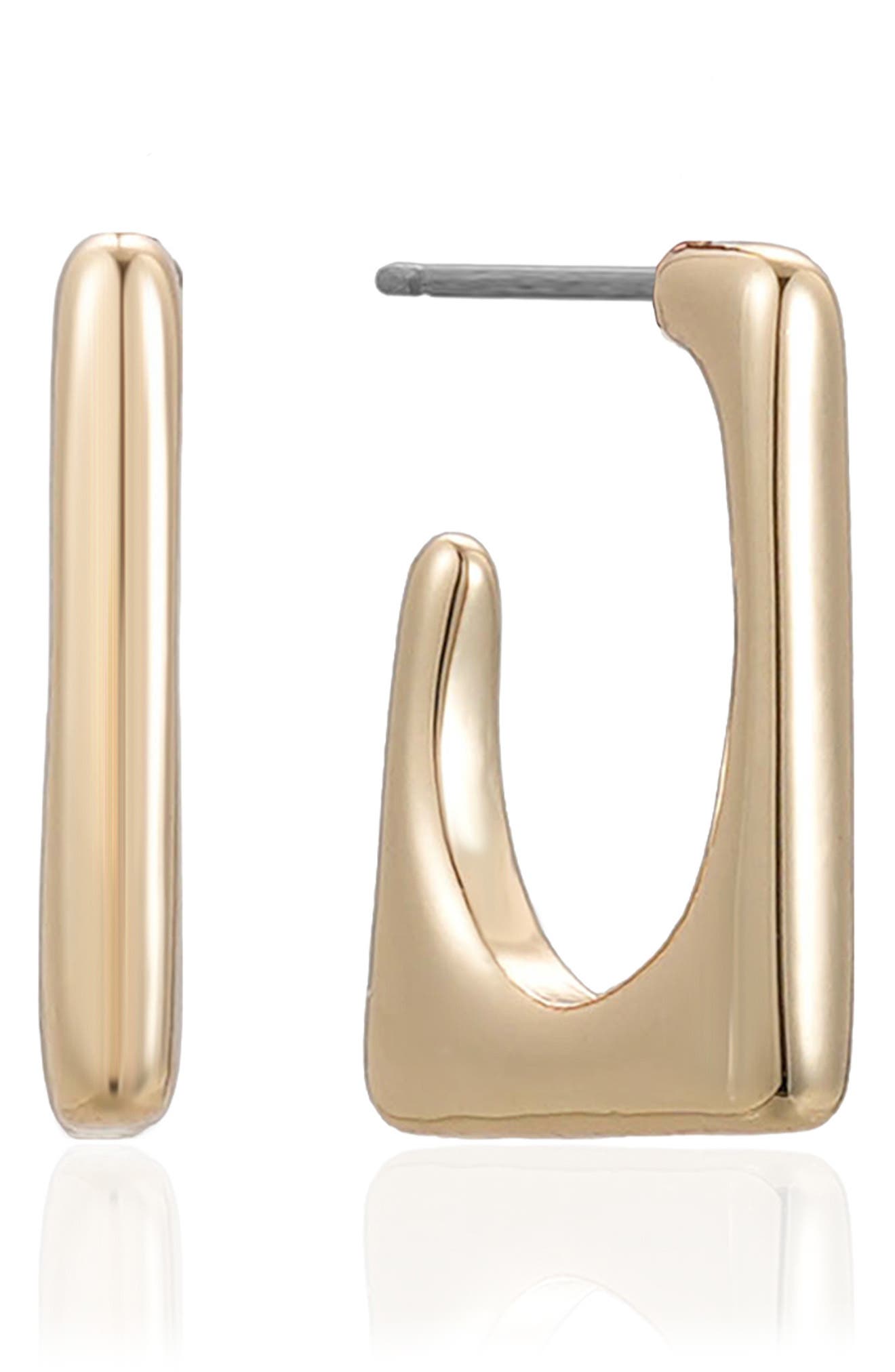 Ettika Geometric Hoop Earrings