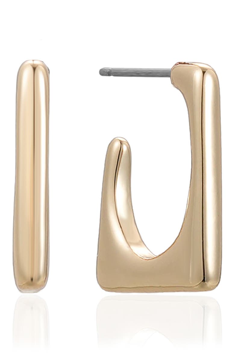 Geometric Hoop Earrings, Main, color, GOLD