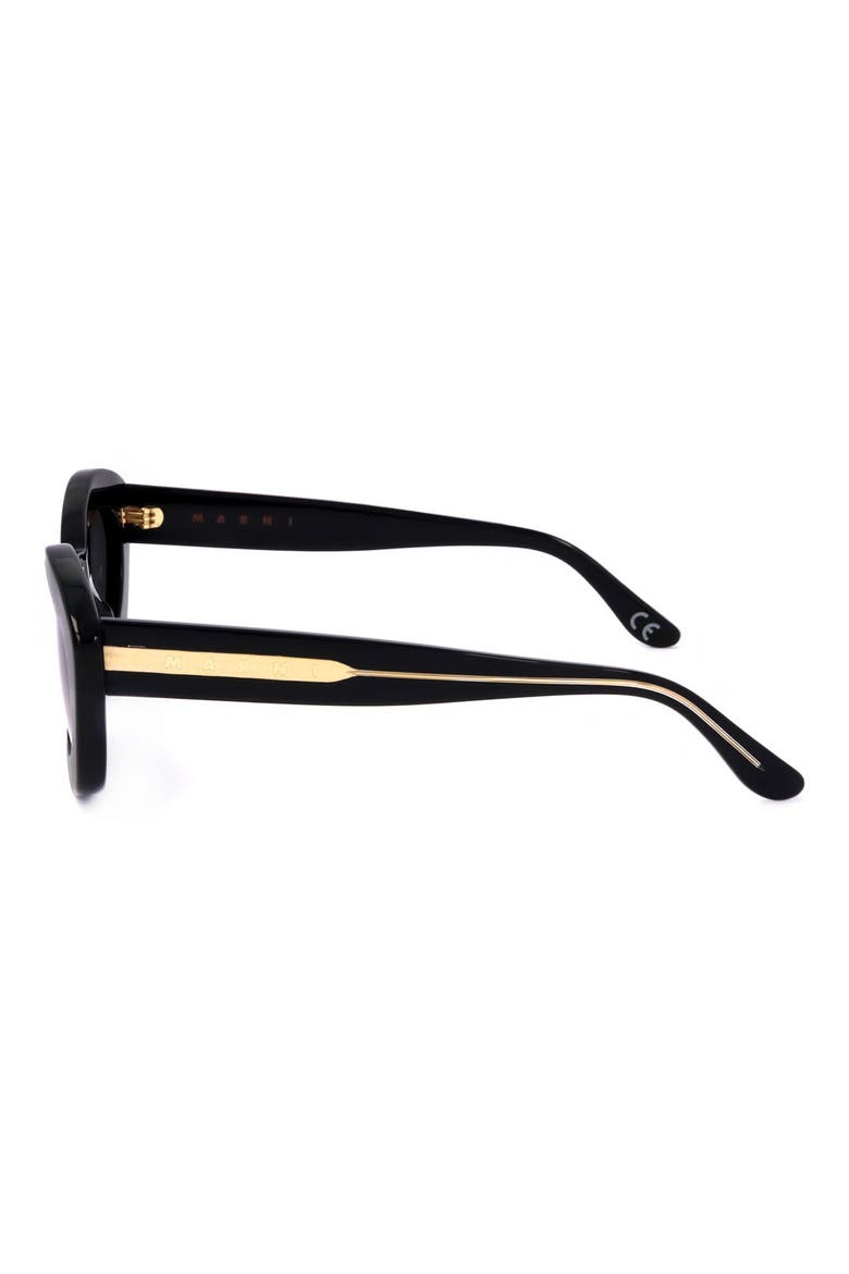 53mm Cat Eye Sunglasses, Alternate, color, BLACK / GREY