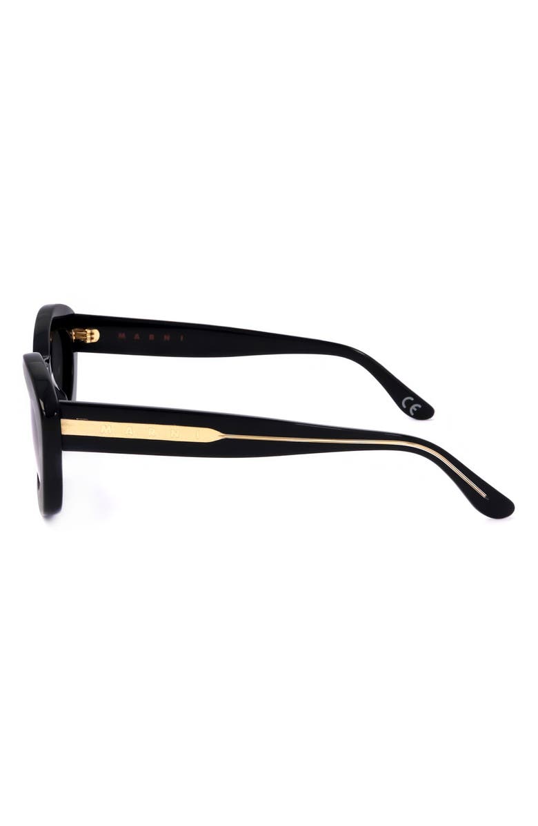 Marni 53mm Cat Eye Sunglasses, Alternate, color, Black / Grey