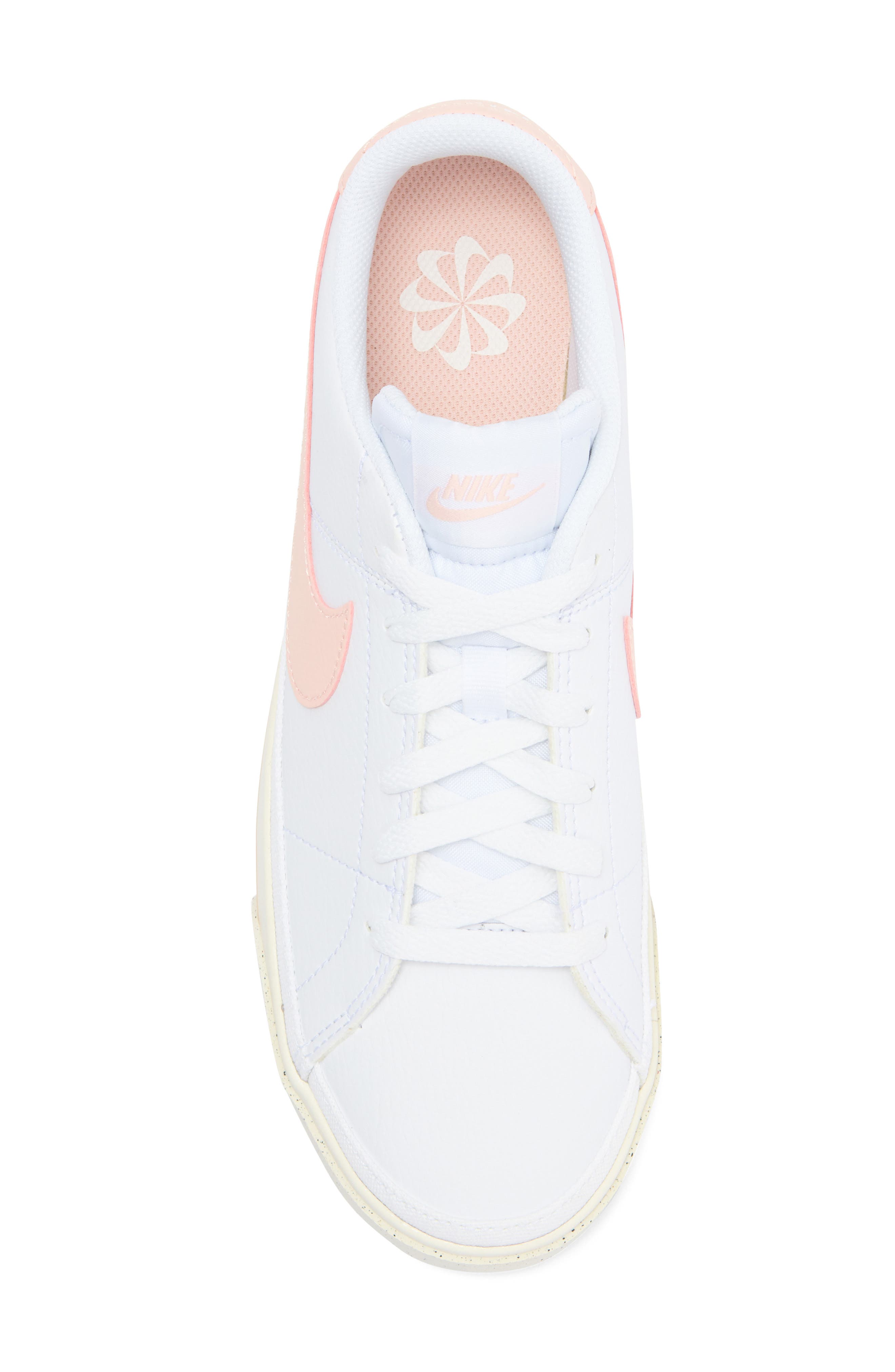 Nike Court Legacy Sneaker, Alternate, color, White/ Coral/ Sail