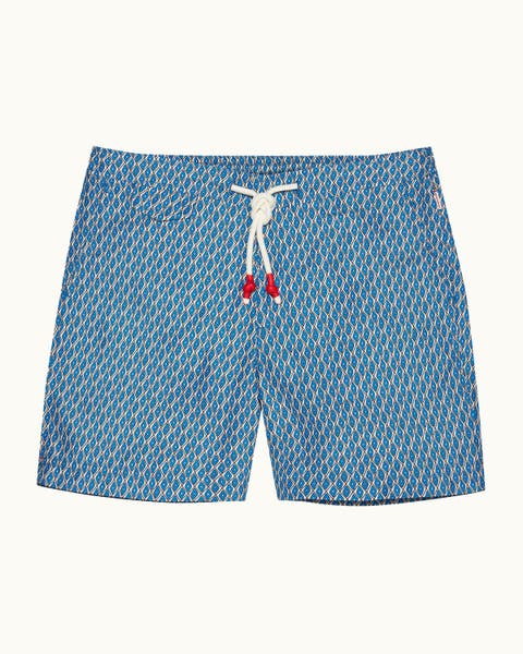 Standard Printed Drawcord Swim Shorts