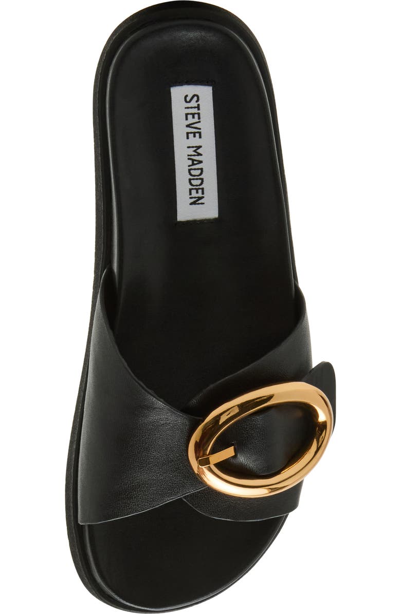 Steve Madden Mandie Slide Sandal, Alternate, color, Black Leather