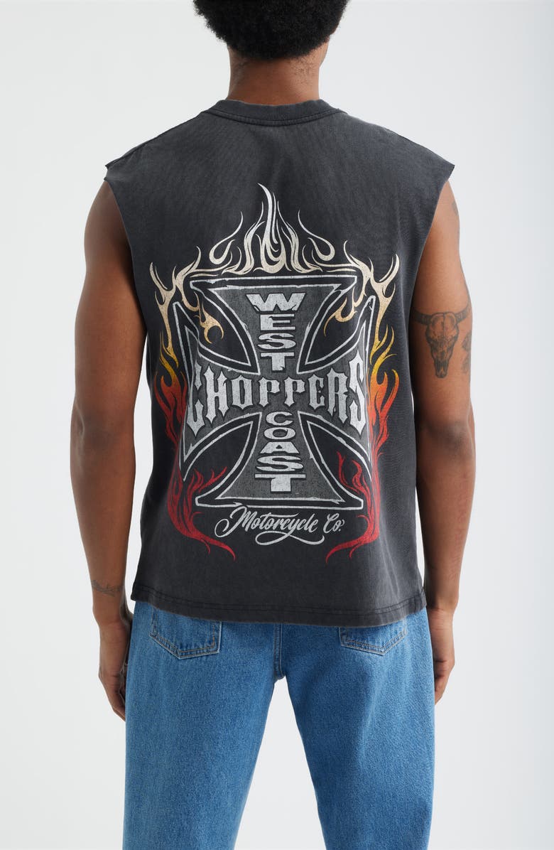 ID Supply Co West Coast Choppers Tank, Alternate, color, Washed Black