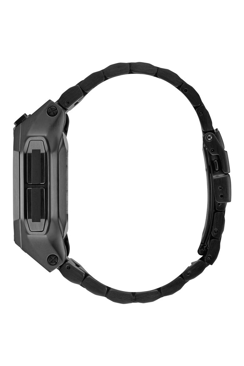Regulus Digital Bracelet Watch, 46mm, Alternate, color, BLACK