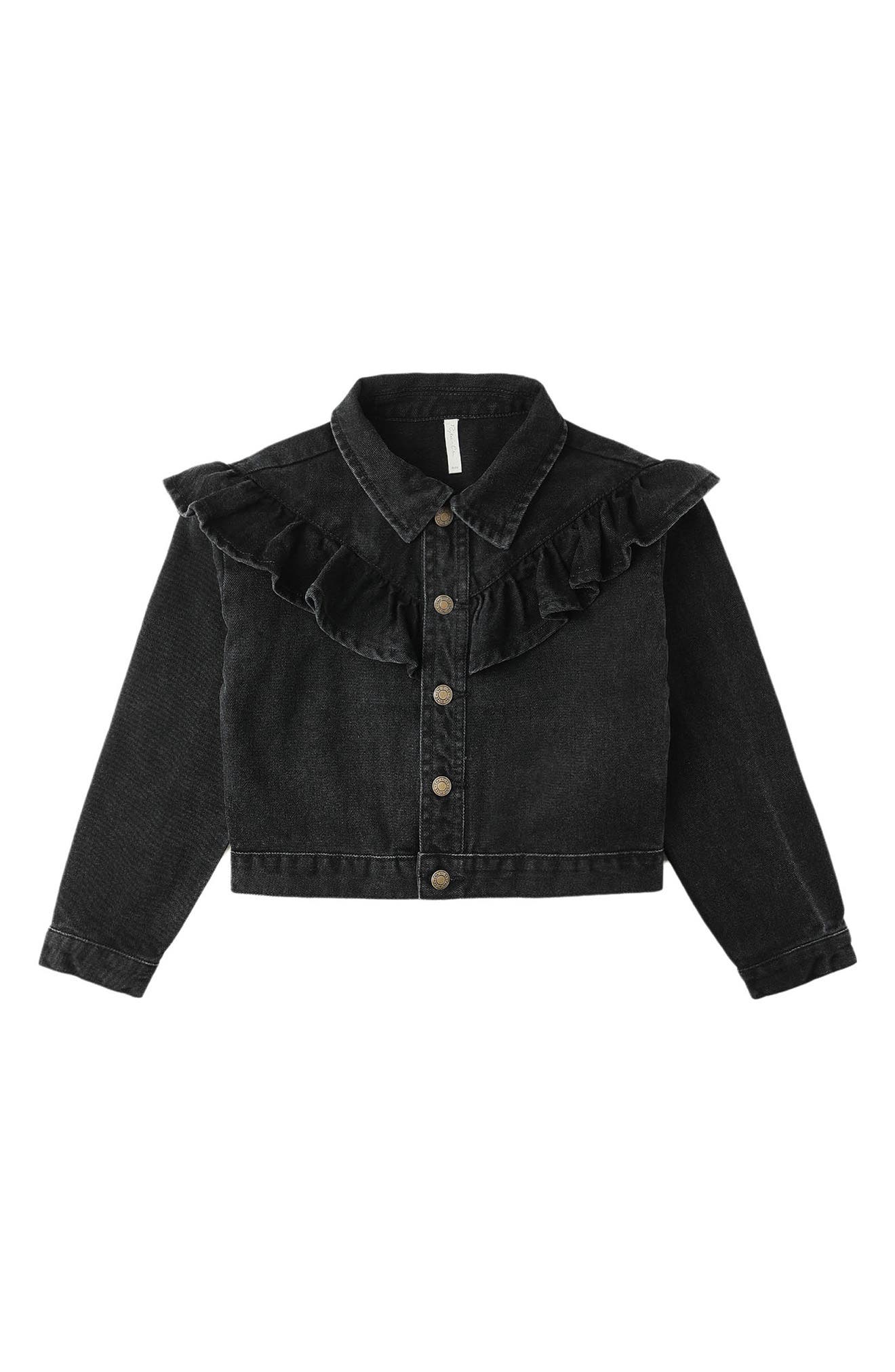Kids' Ruffle Denim Jacket