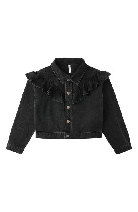 Kids' Ruffle Denim Jacket