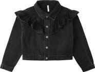 Rylee + Cru Kids' Ruffle Denim Jacket