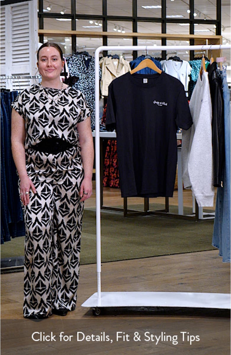 Stallion Oversize Cotton Graphic T-Shirt, sales video thumbnail