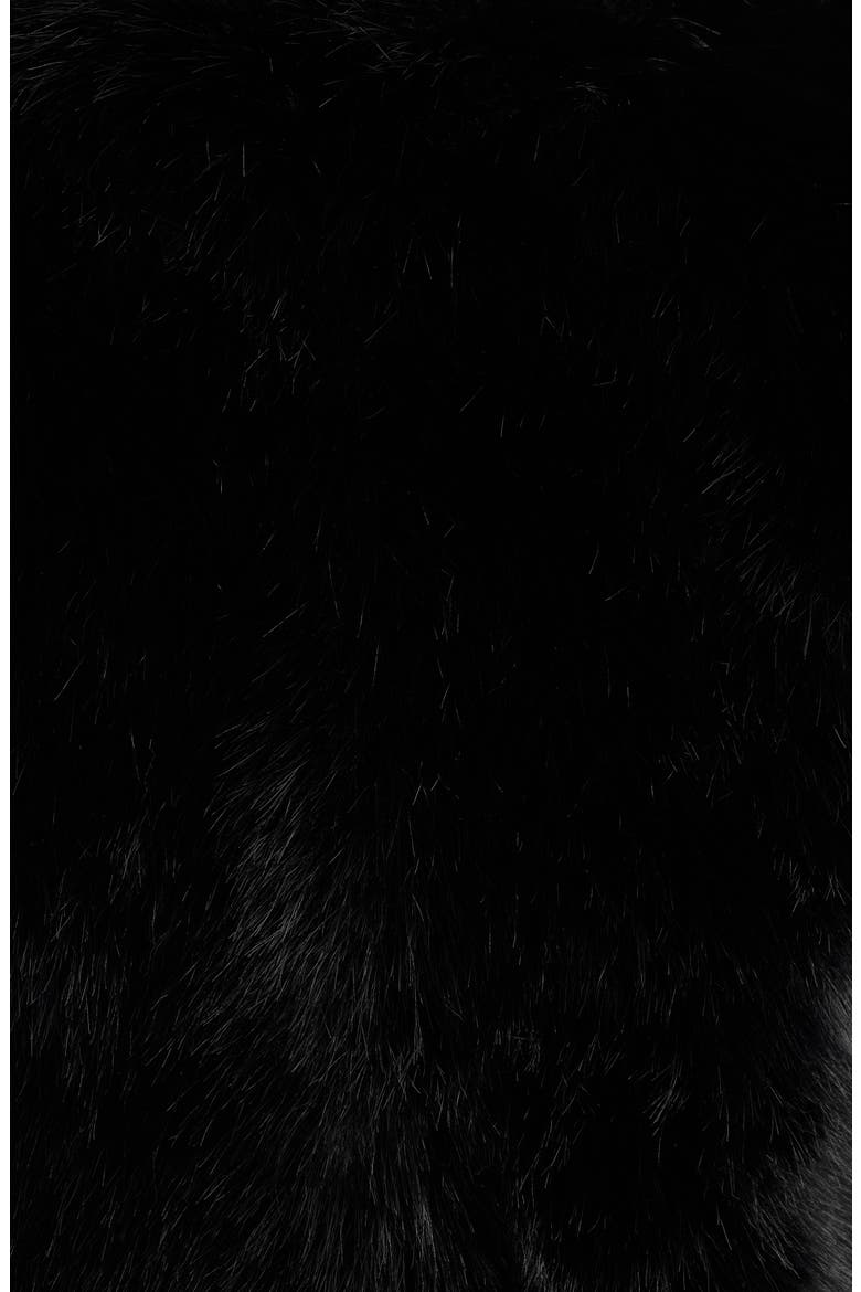 Faux Fur Shrug, Alternate, color, ANNE BLACK