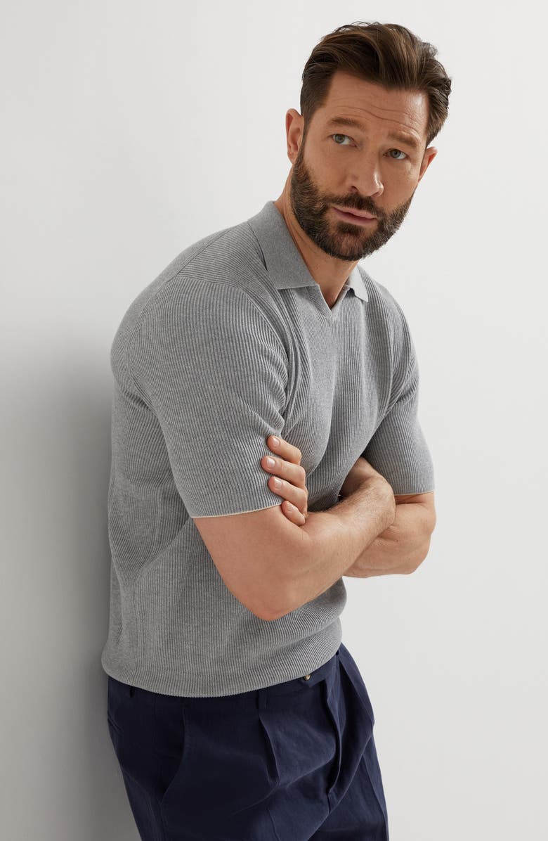 Brunello Cucinelli Polo-style sweater, Alternate, color, 