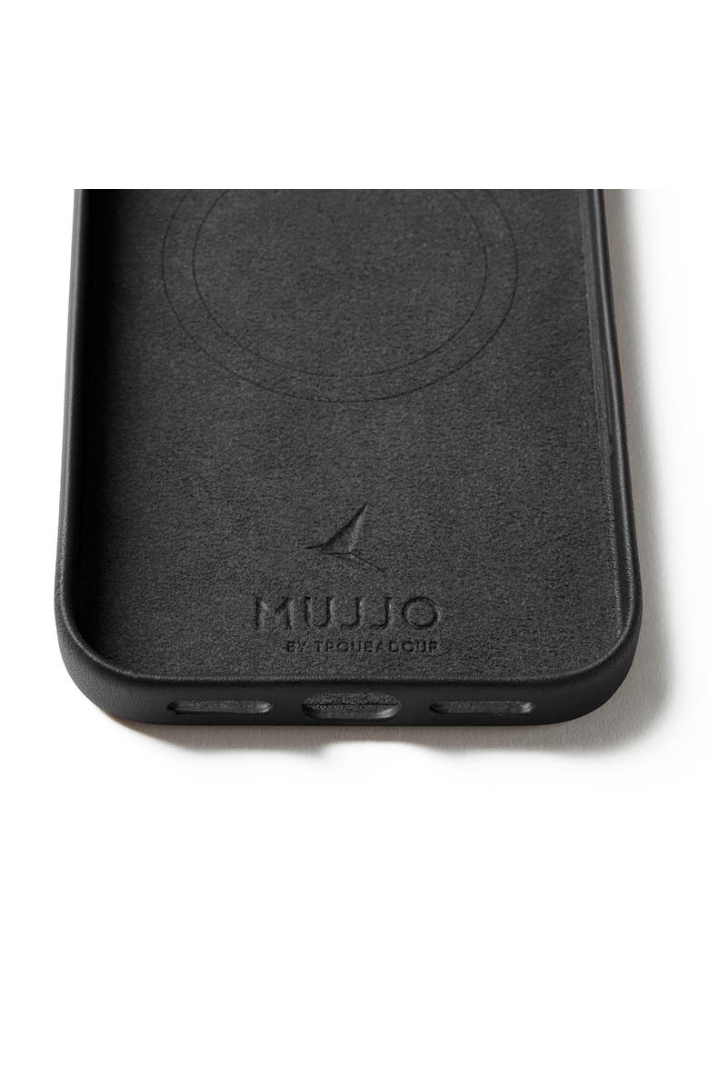 MUJJO Full Leather Wallet Case for iPhone 17 Pro Max, Alternate, color, Black