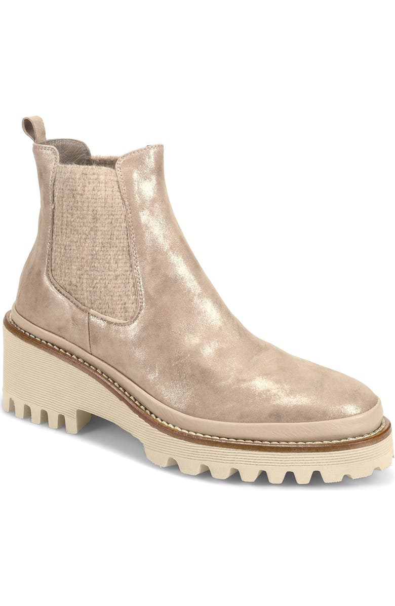 Ron White Emmaline Water Resistant Chelsea Boot, Main, color, Mink Suede