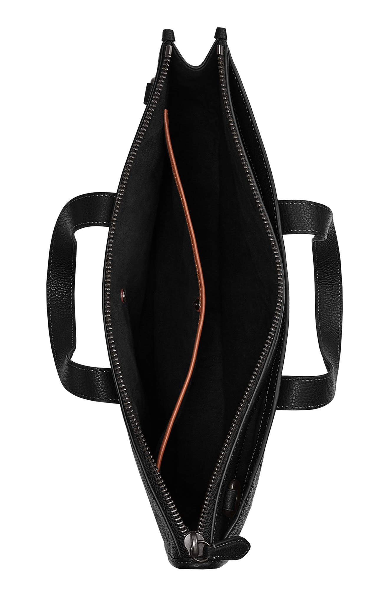 COACH Isaac Maxi Signature Embossed Leather Messenger Bag, Alternate, color, 