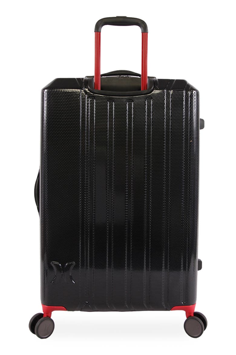 Swiper 29" Hardshell Spinner Suitcase, Alternate, color, BLACK/ RED