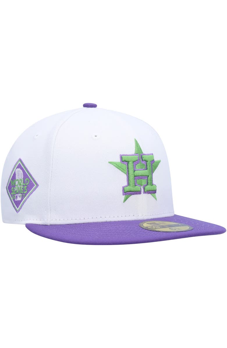 New Era Men's New Era White Houston Astros 2017 World Series Side Patch 59FIFTY Fitted Hat, Main, color, 