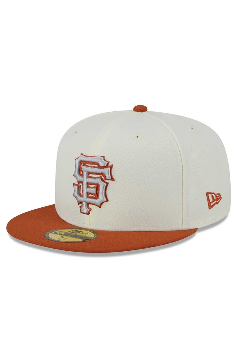 New Era Men's New Era Cream/Orange San Francisco Giants 59FIFTY Fitted Hat, Alternate, color, 
